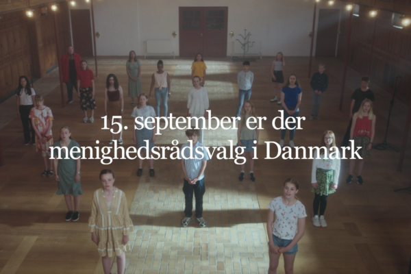 Billede med teksten 15. september er der menighedsrådsvalg i Danmark